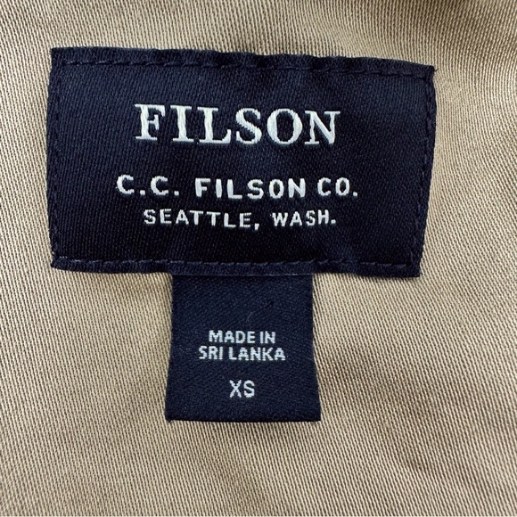 Filson Colville Short Sleeve Shirt Dress Khaki Dark Tan Size XS - Picture 6 of 8